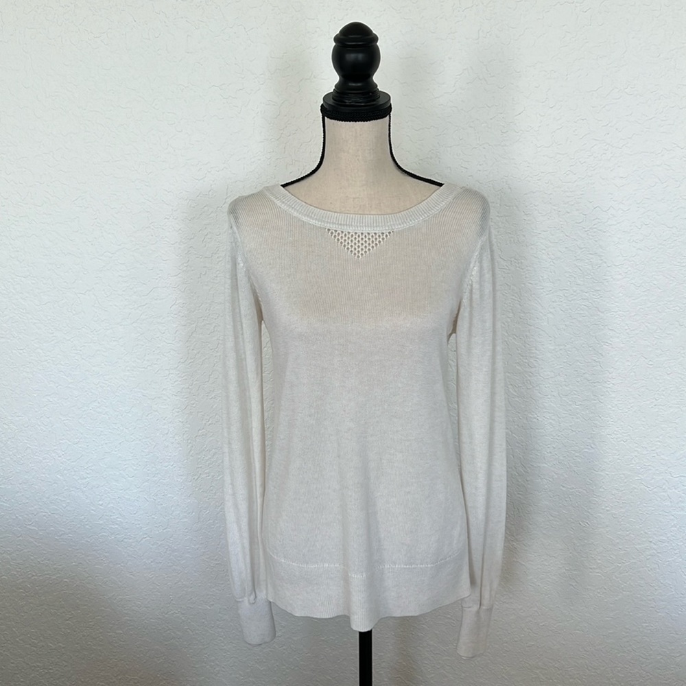 Lululemon Ivory Open Back Sweater